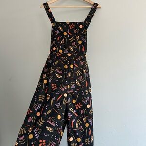 Princess Highway Botanical Floral Retro Cotton Overalls Size AUS 10 / US 6